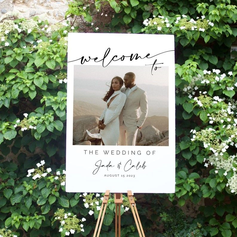 Personalized Engagement Entrance Poster 